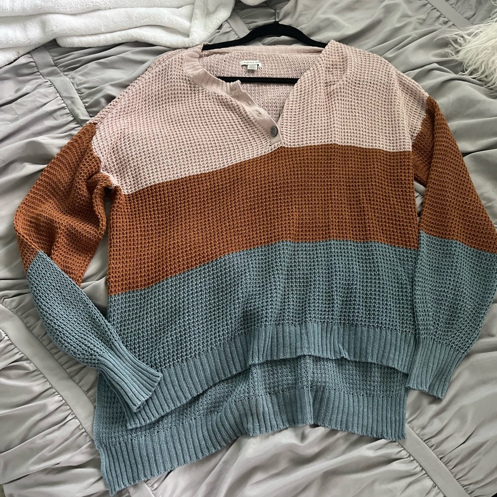 American Eagle stripped fall sweater